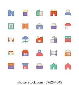 Building & Furniture Vector Icons 12