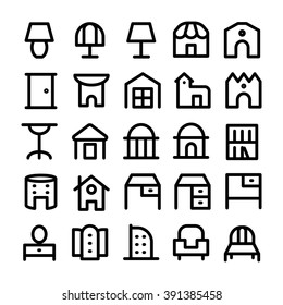 Building & Furniture Vector Icons 13