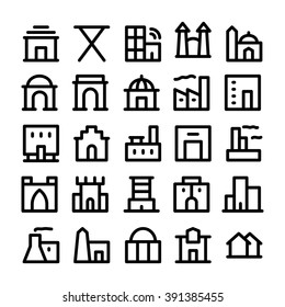Building & Furniture Vector Icons 4
