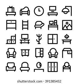 Building & Furniture Vector Icons 7