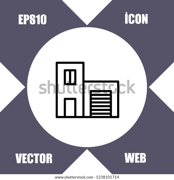 building garage icon\
vector