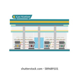 Building of gas station