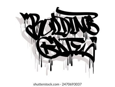 BUILDING GATE graffiti tag style design