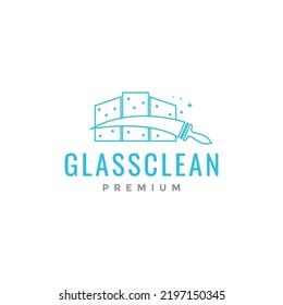 building glass cleaner logo design