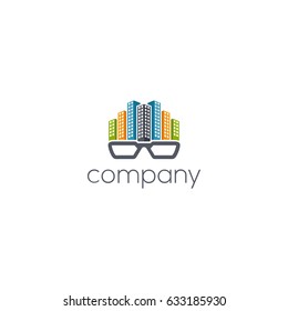 Building with glasses