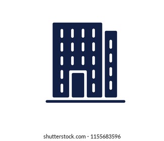 building glyph icon , designed for web and app