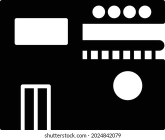 Building Glyph Vector Icon Design