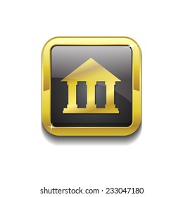 Building Gold Vector Button Iocn 