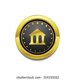 Building Golden Vector Icon Button