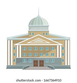 Building of government vector icon.Cartoon vector icon isolated on white background building of government .