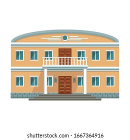 Building of government vector icon.Cartoon vector icon isolated on white background building of government .