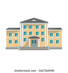 Building of government vector icon.Cartoon vector icon isolated on white background building of government .