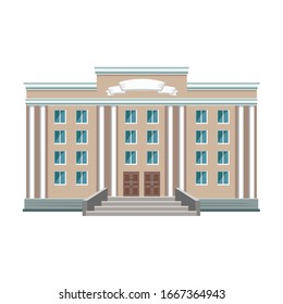 Building of government vector icon.Cartoon vector icon isolated on white background building of government .