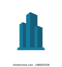 Building graphic design template vector isolated illustration