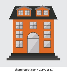 building graphic design , vector illustration