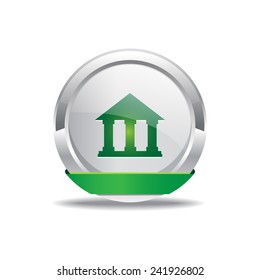 Building Green Vector Icon Button