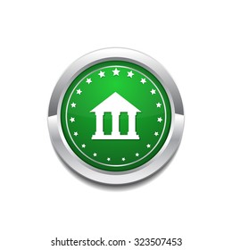Building Green Vector Icon Button