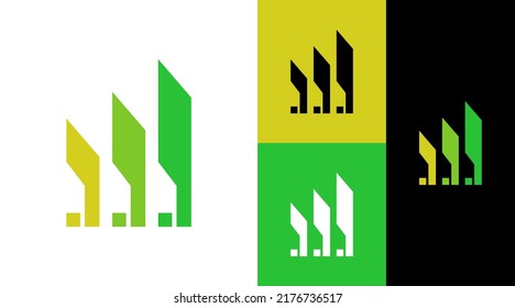 Building Growth Logo Design Concept