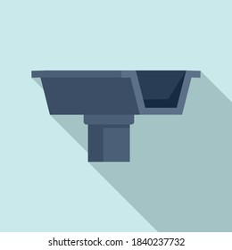 Icono de generación de guiador. Ilustración plana de construcción de un icono vector de alcantarillado para el diseño web