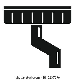 Icono de generación de guiador. Ilustración simple del icono del vector de alcantarillado para el diseño web aislado en fondo blanco