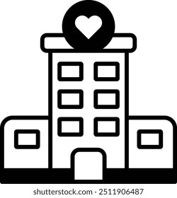 A building with a heart on it