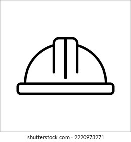 building helmet icon on white background