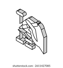building hierarchy isometric icon vector. building hierarchy sign. isolated symbol illustration