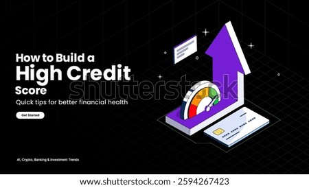 Building a High Credit Score – Smart Credit Management Illustrated with Payment History, Utilization Ratios, and Score Improvement Tactics | Banking and Loan Approval Infographic