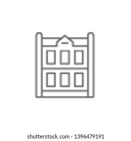 Building, Holland icon. Element of Holland icon. Thin line icon for website design and development, app development. Premium icon