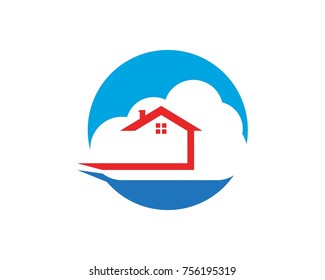 Building home fast logo design template