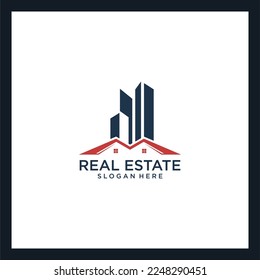 building with home logo design