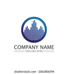 Building home logo, house logo, architecture, icon, residence and city, town, design and window, estate, business logo, vector home