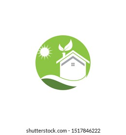 Building home nature icon vector illustration