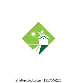 Building home nature icon vector illustration