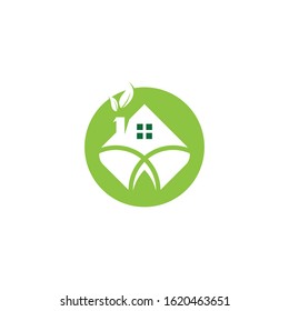 Building home nature icon vector illustration