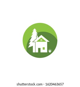 Building home nature icon vector illustration