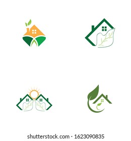 Building home nature icon vector illustration