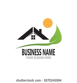 Building home nature icon vector illustration