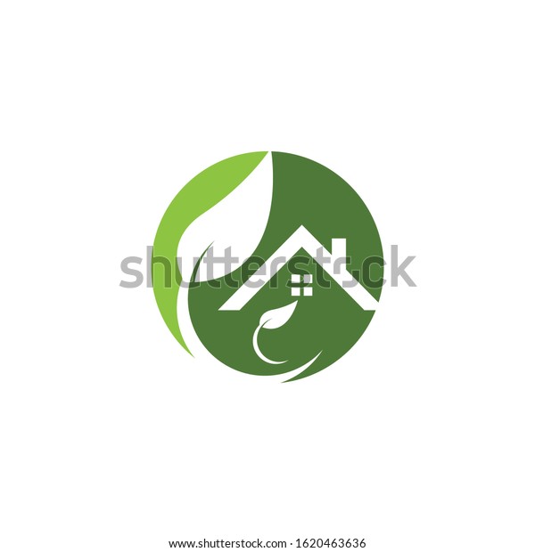 Building home nature\
icon vector\
illustration