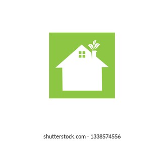 Building home nature logo vector