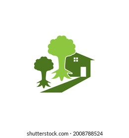 Building home nature logo  vector template
