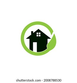 Building home nature logo  vector template