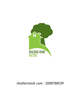 Building home nature logo  vector template
