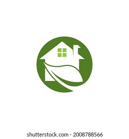 Building home nature logo  vector template