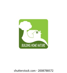 Building home nature logo  vector template