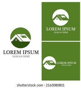 Building home nature logo  vector template