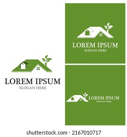 Building home nature logo  vector template