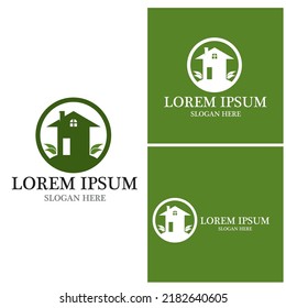 Building Home Nature Logo  Vector Template