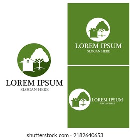 Building Home Nature Logo  Vector Template