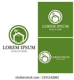 Building Home Nature Logo  Vector Template